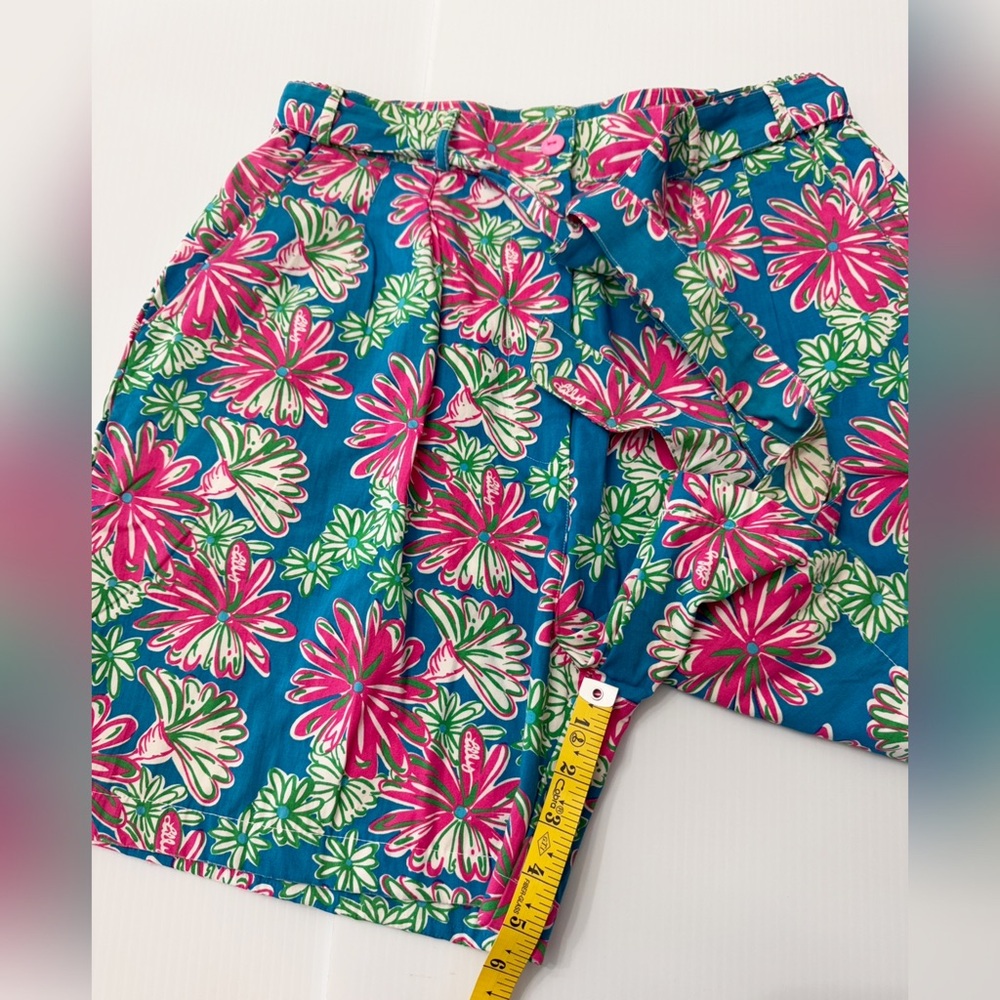 Floral Women's Shorts - Blue and Pink - Picture 16 of 16